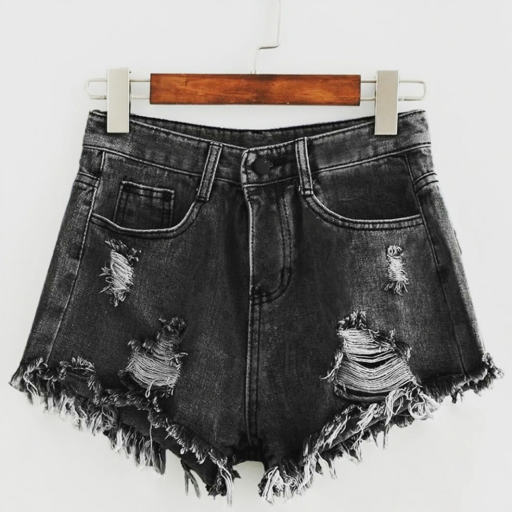 NEW- High Waisted Denim Shorts